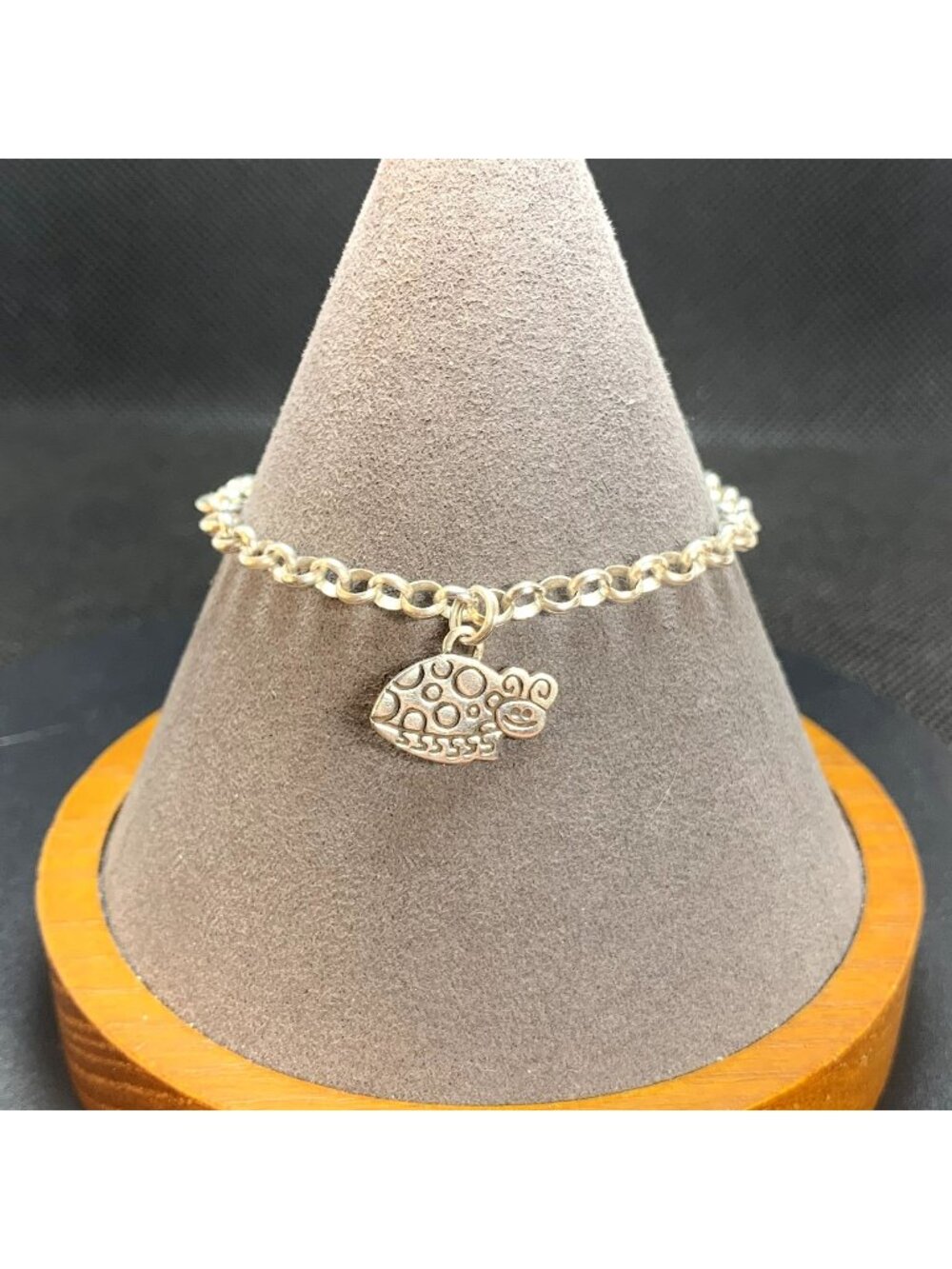 Whimsical Ladybug Charm Bracelet Sterling Silver 925 Size 6.75'' Length